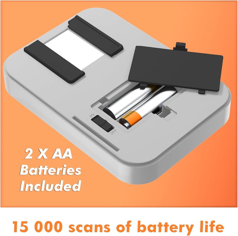 KLIM K2 Mobile Film Scanner 35mm - Free APP - Positive & Negative Converter, Slide & Photo Digitizer, 35mm Color Developing Kit Essential - Top Choice for Preserving Old Photos - Orange & Grey - Image 5